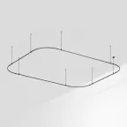 Трек ART-APRIORI-RECTANGLE-SOFT-ROD-800-4500x3500 (BK) (ARL, IP20 металл, 3 года)
