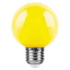 Лампа светодиодная LED 3вт Е27 желтый шар G60