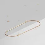 Трек ART-APRIORI-OVAL-HANG-3000x1000 (GD) (ARL, IP20 металл, 3 года)