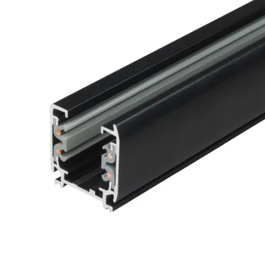 Шинопровод осветительный, тип А Трехфазный черный Длина 1 м UBX-AS4 BLACK 100 POLYBAG