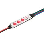                  Контроллер SMART-MINI-RGB (12-24V, 3x1.5A) (ARL, IP20 Пластик, 5 лет)
               