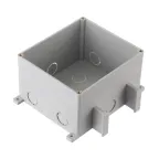 BOX/2+2ST66 Коробка для люков в пол на 2 поста (45х45)+2 модуля (45х22,5) (70025), пластик | 70125 | Ecoplast