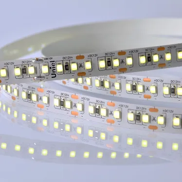 Лента гибкая светодиодная на самоклеящейся основе. ULS-M14-2835-168LED/m-10мм-IP20-DC12V-14W/m-5м-6500K PROFI Катушка 5м. в герметичной упаковке. Дневной свет (6500K).