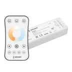                  INTELLIGENT ARLIGHT Диммер SMART-SET-PWM-102-72-MIX-SUF White (12-24V, 2x5A, ПДУ RING 10кн, 2.4G) (IARL, IP20 Пластик, 5 лет)
               