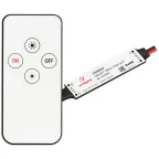                  Диммер SMART-MINI-DIM-SET (12-24V, 1x4A, ПДУ 4кн, IR) (ARL, IP20 Пластик, 5 лет)
               