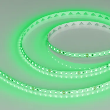 Лента RT-A120-8mm 24V Green(9.6 W/m, IP20, 2835, 5m) (, Открытый)