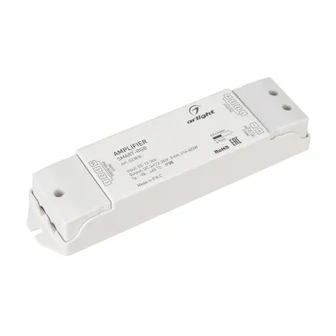 Усилитель SMART-RGB (12-24V, 3x6A) (ARL, IP20 Пластик, 5 лет)