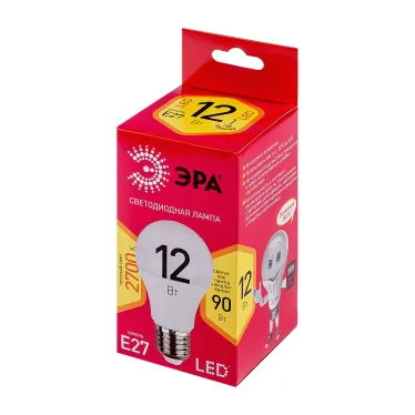 Лампа светодиодная 12Вт груша теплый RED LINE LED A60-12W-827-E27 R Е27 / E27