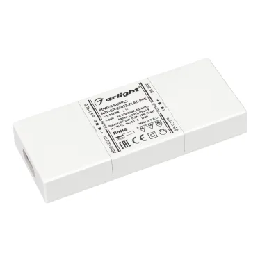 Блок питания ARV-SP-24012-FLAT-PFC (24V, 0.5A, 12W) (, IP20 Пластик, 5 лет)