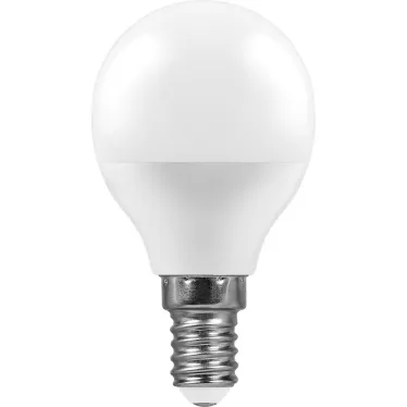 Лампа светодиодная LED 9вт Е14 дневной матовый шар