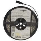                  Лента светодиодная NLS-5050Y30-7,2-IP65-12V R5 7,2Вт 12В желтый IP65 5м | 71423 | Navigator
               