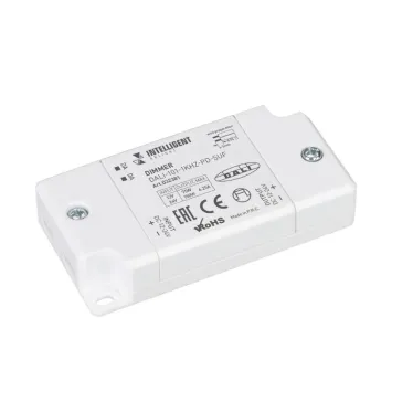 INTELLIGENT ARLIGHT Диммер DALI-101-1kHz-PD-SUF (12-24V, 1х6.25А) (INTELLIGENT ARLIGHT, IP20 Пластик, 5 лет) | 032381 | Arlight