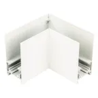 Коннектор UBX-MS21/35 WHITE для накладных магнитных шинопроводов, 35мм. Угловой. Горизонтальный. Белый. ТМ