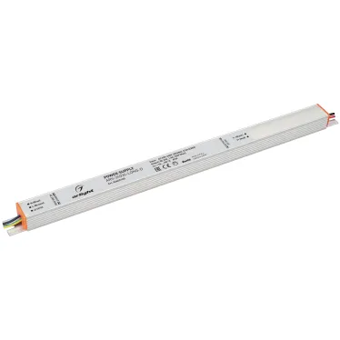 Блок питания ARV-24036-LONG-D (24V, 1.5A, 36W) (ARL, для светодиодных лент, IP20 металл, 3 года)