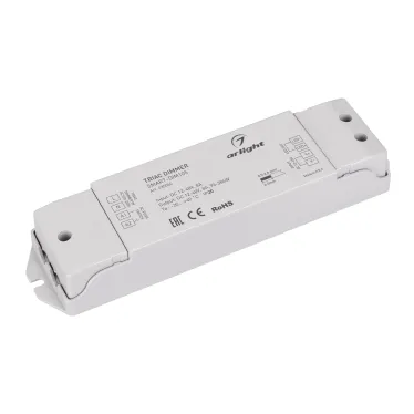 Диммер SMART-DIM105 (12-48V, 8A, TRIAC) (, IP20 Пластик, 5 лет)