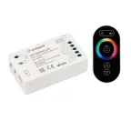                  Контроллер ARL-OVAL-RGBW Black (5-24V, 4x4A, ПДУ Овал, RF) | 032850 | Arlight
               