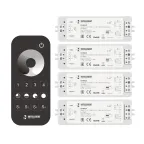                  INTELLIGENT ARLIGHT Диммер SMART-SET-PWM-101-72-DIM-PD-SUF Black (5-36V, 1x8A, x4, ПДУ 13кн, 2.4G) (IARL, IP20 Пластик, 5 лет)
               