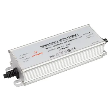 Блок питания ARPV-12150-A1 (12V, 12.5A, 150W) (Arlight, IP67 Металл, 3 года) | 034206 | Arlight