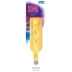 Лампа светодиодная декоративная SOHO 5Вт Золотистая колба Спиральный филамент Картон ТМ Uniel LED-SF21-5W/SOHO/E27/CW GOLDEN GLS77GO
