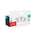Лампа светодиодная LED 5.5 Вт 490 лм 4100К софит MR16 нейтральный GU5.3 AC 220В (промоупаковка 3 лампы) Basic Gauss