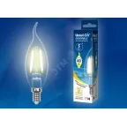 Лампа светодиодная LED 5вт 200-250В свеча на ветру диммируемая 450Лм Е14 3000К Air филамент