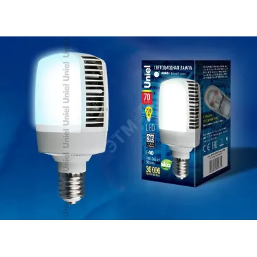 Лампа светодиодная LED 70вт 100-265в E40 4000К M105 матовая