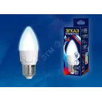 Лампа светодиодная LED 7вт 175-250В свеча матовая 600Лм Е27 4000К ЯРКАЯ