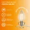 Лампа светодиодная филаментная LED 8 Вт 510 лм 2700К свеча теплый E14 AC 220В прозрачная колба Elementary Gauss