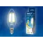 Лампа светодиодная LED 5вт 200-250В свеча диммируемая 450Лм Е14 3000К Air филамент