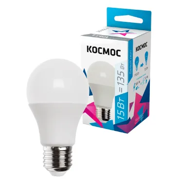 Лампа светодиодная LED 15Вт 220В Е27 D60х108 4500 белый A60