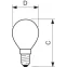 Лампа накаливания ЛОН Stan 60W E14 230V P45 FR 1CT/10X10 | 926000003857 | PHILIPS