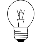 Лампа накаливания ЛОН 60Вт Е27 220В CLASSIC P CL шар | 4008321666253 | Osram