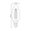 Лампа светодиодная Форма свеча прозрачная Sky (4000К) LED-C35-9W/4000K/E14/CL PLS02WH Картон
