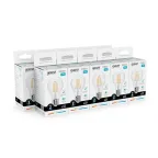 Лампа светодиодная филаментная LED 11 Вт 930 лм 4100К А60 груша нейтральный E27 AC 220В прозрачная колба Elementary Gauss
