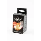Лампа светодиодная Vintage 5 Вт Форма шар золотистая колба Картон ТМ Uniel LED-G45-5W/GOLDEN/E14 GLV21GO