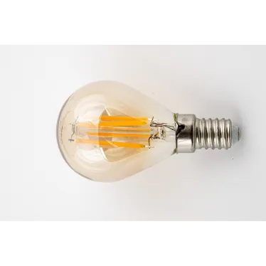 Лампа светодиодная Vintage 5 Вт Форма шар золотистая колба Картон ТМ Uniel LED-G45-5W/GOLDEN/E14 GLV21GO