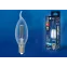 Лампа светодиодная Форма свеча на ветру прозрачная Серия Sky Белый свет (4000К) LED-CW35-9W/4000K/E14/CL PLS02WH