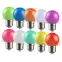 LIGHTING Набор ламп светодиодных декоративных G45 шар 1Вт 230В MIX E27 10 шт IEK