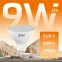 Лампа светодиодная LED 9 Вт 680 лм 3000К софит MR16 теплый GU5.3 AC/DC 12В низковольтная Elementary Gauss