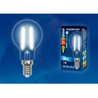 Лампа светодиодная LED-G45-13W/4000K/E14/CL PLS02WH . Форма шар, прозрачная. Sky. (4000К). Картон.