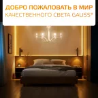 Лампа светодиодная филаментная LED 12 Вт 730 лм 2700К свеча на ветру теплый E14 AC 220В прозрачная колба Elementary Gauss