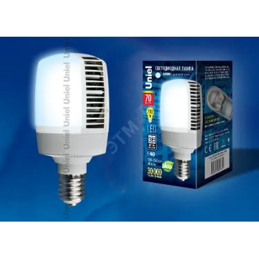 Лампа светодиодная LED 70вт 100-265в E40 6500К M105 матовая