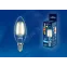 Лампа светодиодная LED 6вт 200-250В свеча прозрачное 500Лм Е14 3000К Sky филамент