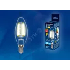 Лампа светодиодная LED 6вт 200-250В свеча прозрачное 500Лм Е14 3000К Sky филамент