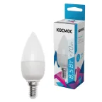 Лампа светодиодная LED 8.5Вт Свеча 220В Е14 D37х100 4500К белый 720 лм