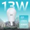 Лампа светодиодная LED 13 Вт 1200 лм 4000К шар P45 нейтральный E27 AC 220В Basic Gauss
