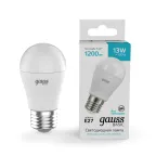 Лампа светодиодная LED 13 Вт 1200 лм 4000К шар P45 нейтральный E27 AC 220В Basic Gauss