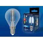 Лампа светодиодная Форма шар прозрачная Sky (4000К) LED-G45-9W/4000K/E14/CL PLS02WH