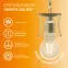 Лампа светодиодная филаментная LED 7 Вт 530 лм 2700К А60 груша теплый E27 AC 220В прозрачная колба Elementary Gauss