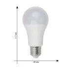 Лампа светодиодная с датчиком освещенности LED-A60-10W/4000K/E27/PS PLS10WH ФормаA матовая Белый свет (4000K)